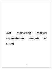 market segmentation of gucci|gucci brand segmentation.